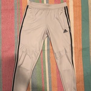 off white/ light cream colored adidas track pants